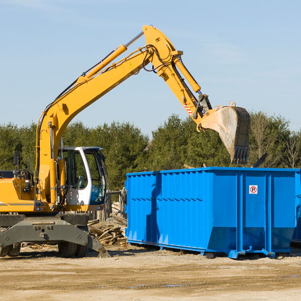 are there any restrictions on where a residential dumpster can be placed in Jeddito